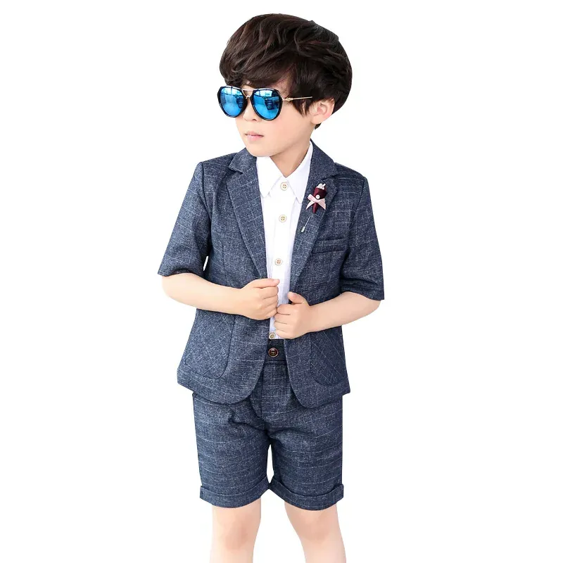 Blazers DollPlus Gentleman Suit for Boys Children Child Wedding Boy Costume Blazer Kids Formal Suits Summer Kids garnitury Infantil Menino