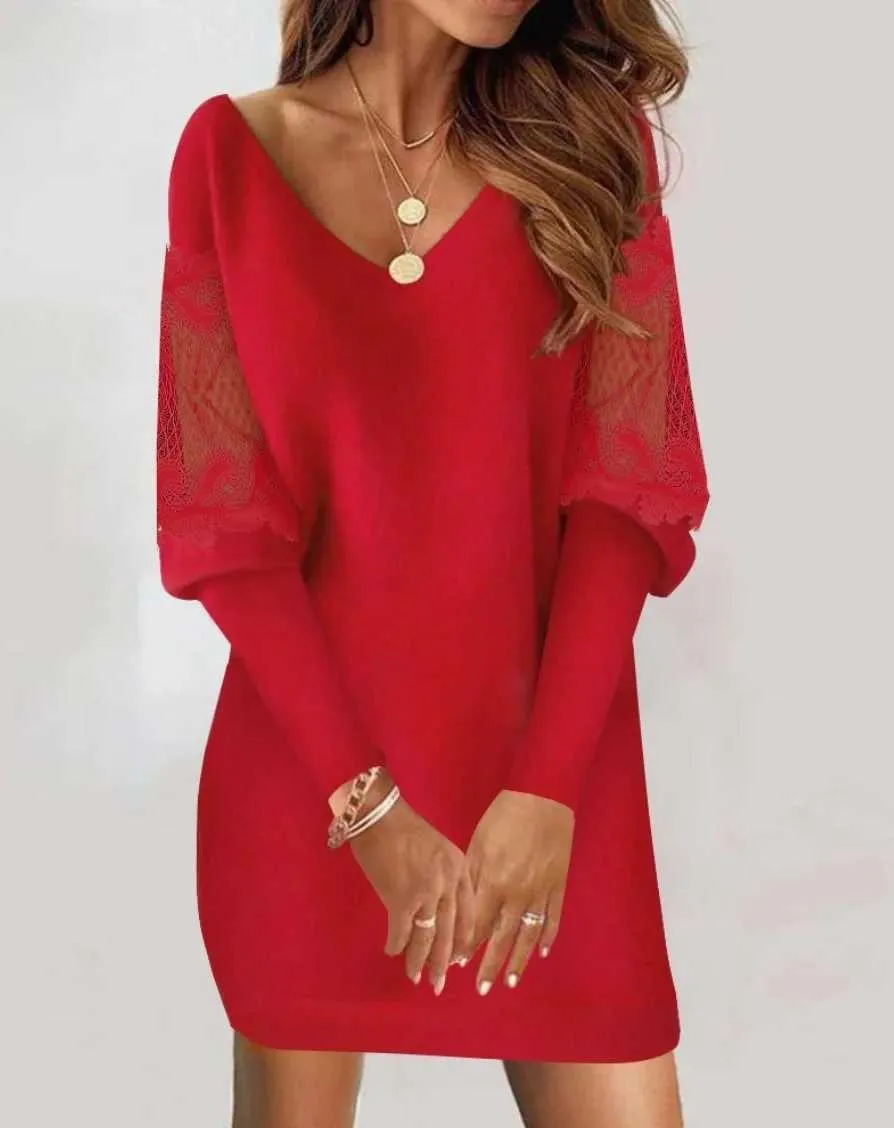 knee length dresses for ladies Pink Sequin Christmas Dress main image 1