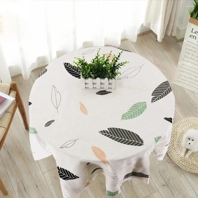 Mantel de algodón de tela de tela Circular Matrimonio Moderia de estilo Classic Maneta de picnic de estilo al aire libre Decoración del hogar