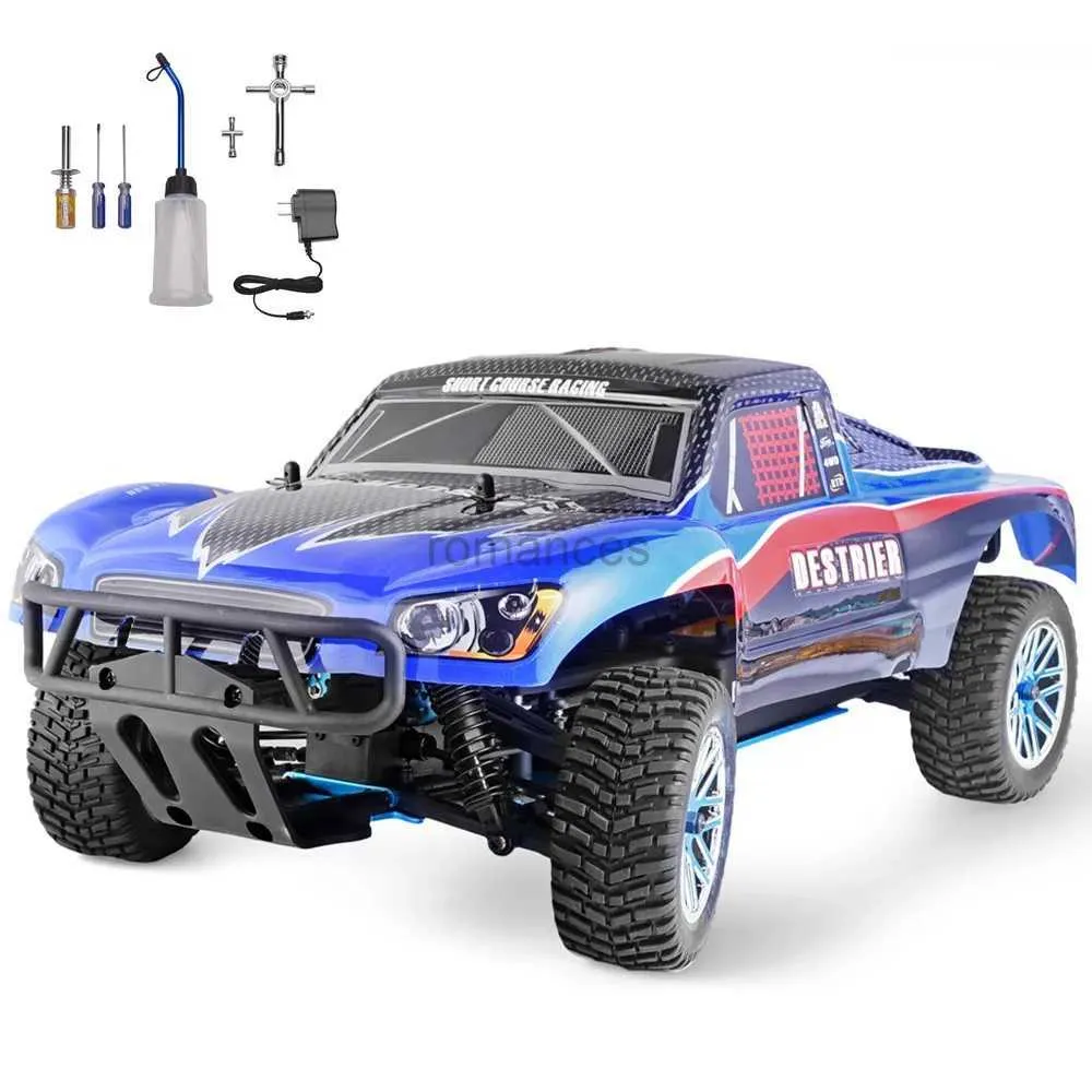 1 10 Scale 4WD Electric rc remote control cars with Nitro Gas Power Off Road Short Course Truck High Speed Hobby Remote Control Model 94155