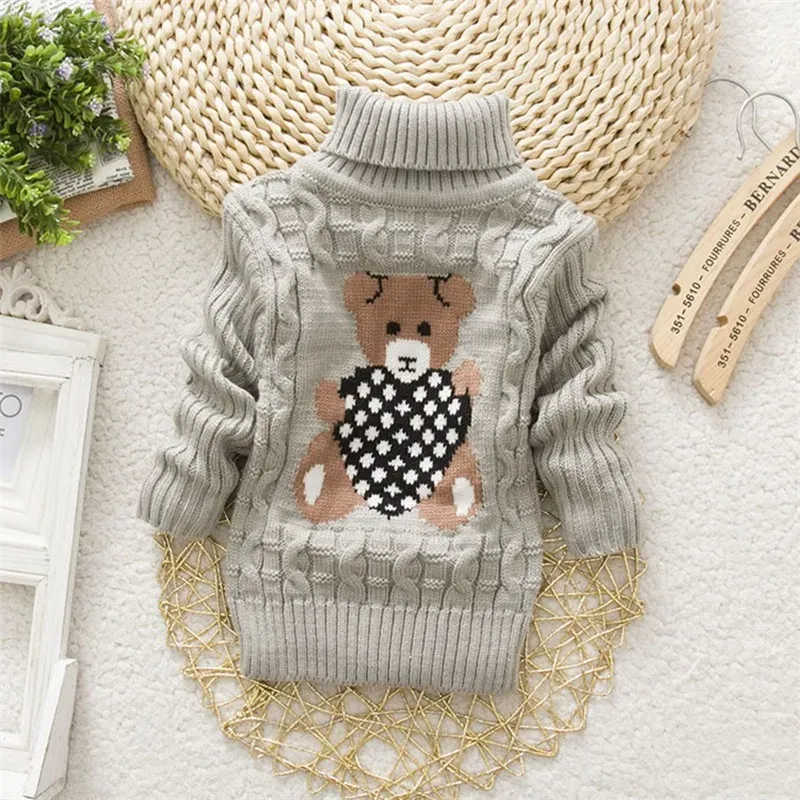 Prilleurs Baby Girls Sweater Automne / hiver Wear Cartoon Cartoon SweaThirt Childre