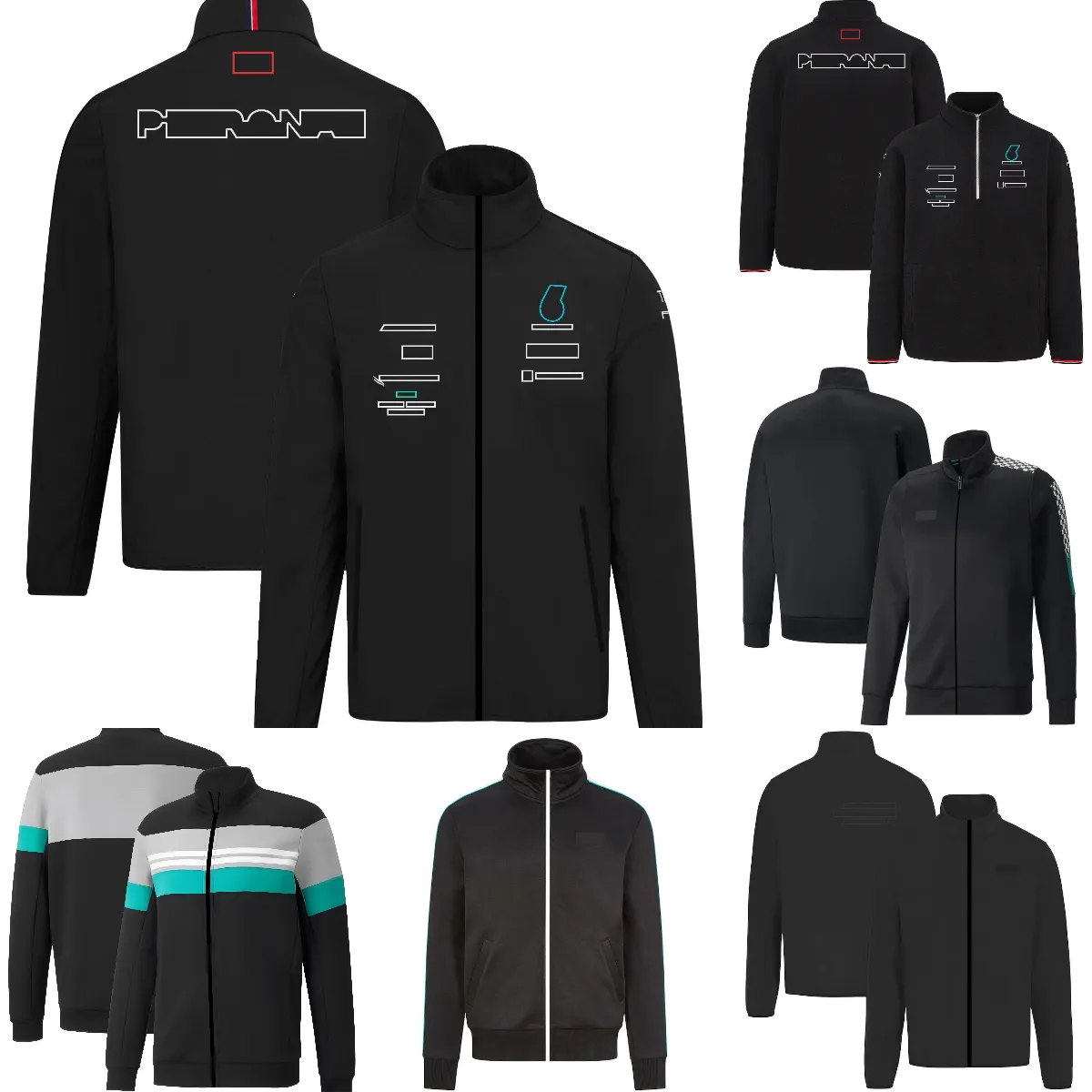 2023 Nouvelle veste F1 Zipper Formule 1 Fans de course d'équipe Sweat à sweat à sweat à sweat printemps et automne