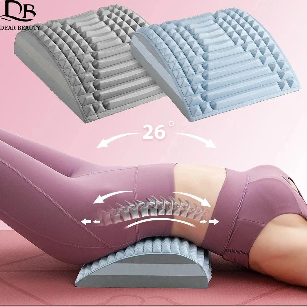 Masseur du cou de la civière arrière pour hernie disque Disc soulagement de la douleur Détend Posture Correcteur Lombar Pad Cervical Traction Massage Pillow 240415