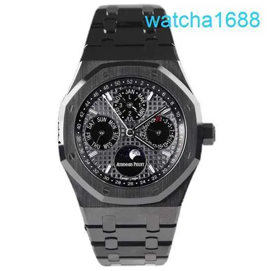 AP Movement Wrist Watch Royal Oak Series 26579ce Black Ceramic Automatic Machinery Mens 41mm Black Ceramic Watch
