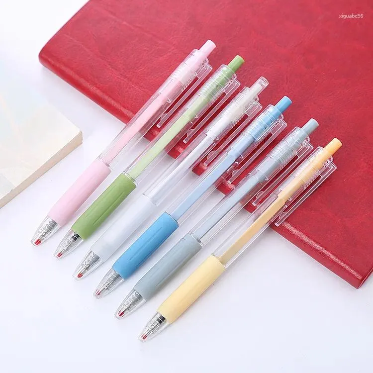 Student Neutral Creative Candy Color Learning Office School Stationery Black Press Signature Water Gel Pen