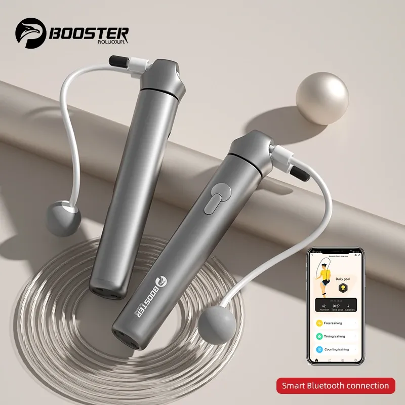 Équipements booster comptage Bluetooth à sauter la corde de saut fitness Perte de poids cordon inutile brûlant portable outil de fitness intérieur extérieur