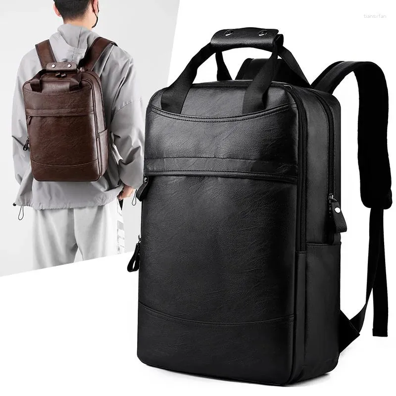 Sac à dos de style rétro pour hommes étanche de voyage de grande capacité sac à dos branché à la mode ordinateur portable extérieur