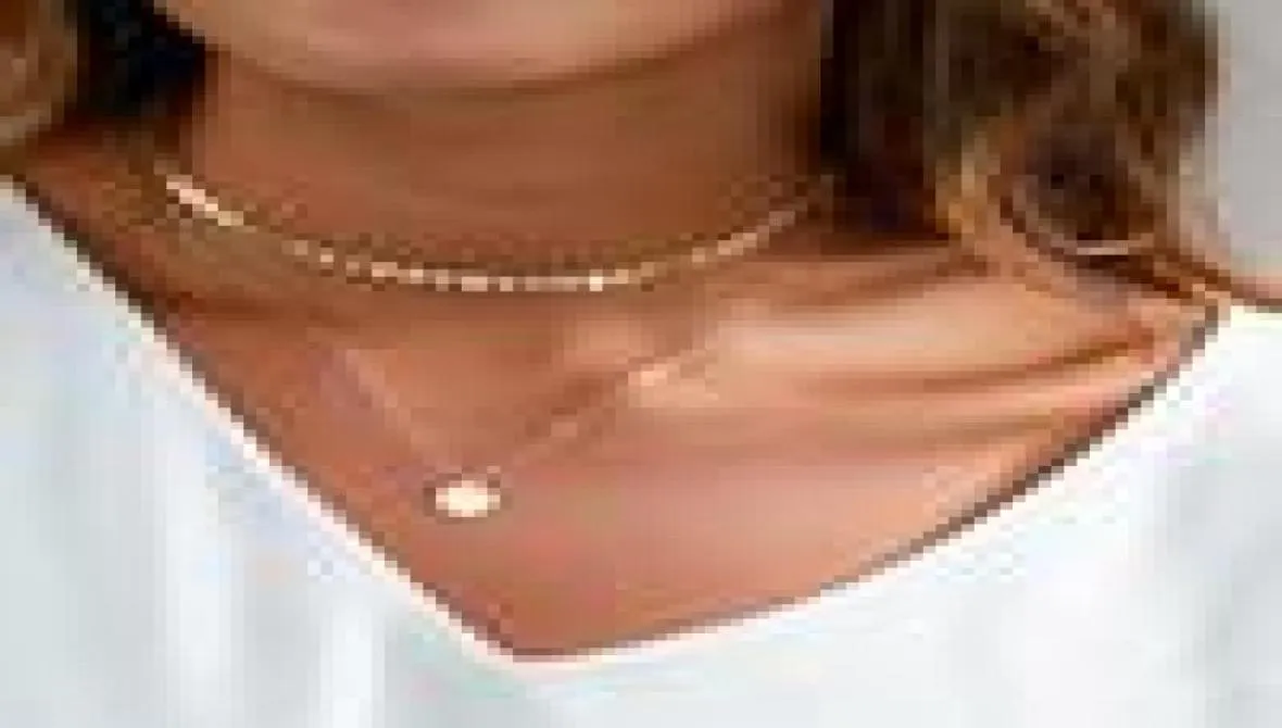 Lovertegel gelaagde ketting koperen pailletten handgemaakte ketting meerlagige ketting charme voortreffelijke moeder vriend zuster sieraden3880702