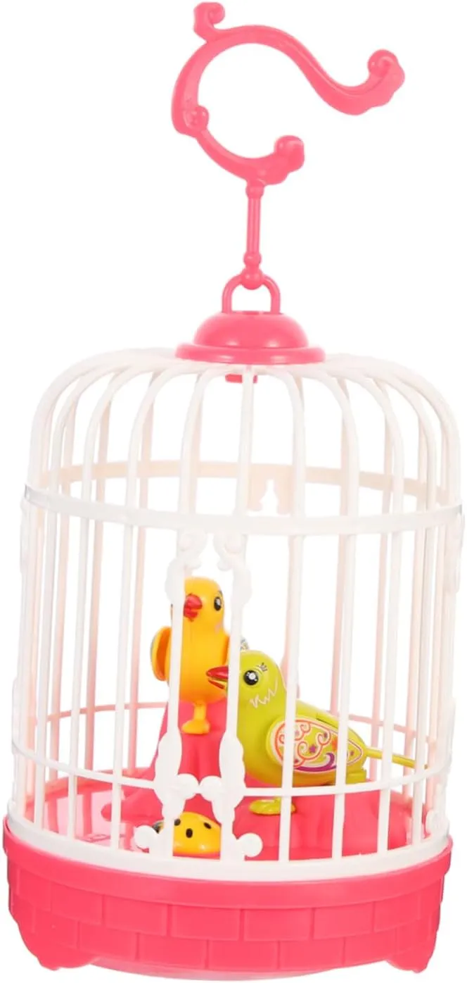 Mimicking Toy Parrot In Cage That Talks Parrot Toy Colorful Parrot