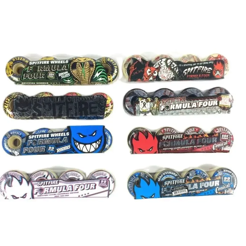 Board Spitfire Shr Skateboard Wheel Professionelle hohe Resilienz Größe 54*32 mm 99d 101d 52*32 53*32 mm Härte und Schwarz tragen