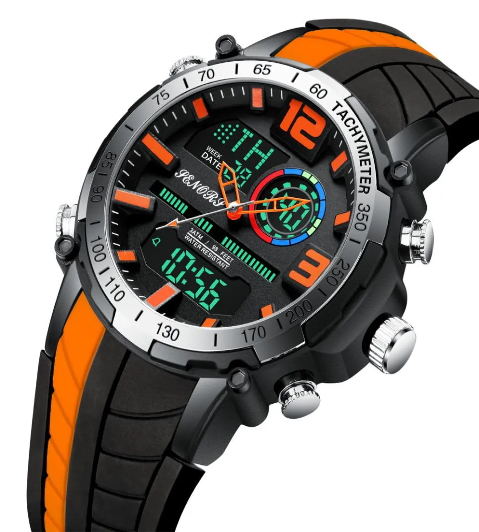 Mayforest Digital Watch Men Sports Watches Fashion Dual Display Men039s Waterproof LED Digital Watch Man Man Military Clock Relogio4074004