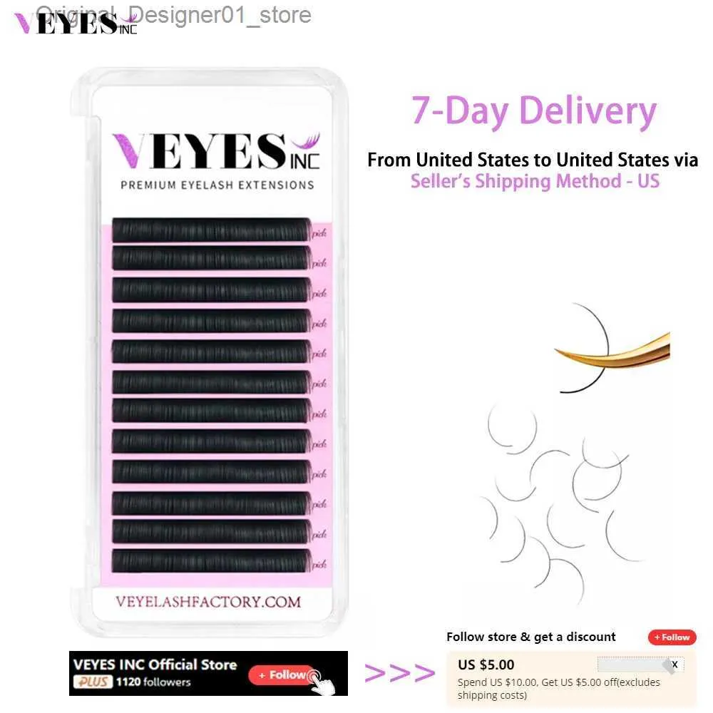 Faux CEELLES VEYES Inc. Extension personnelle de cils personnels artificiels cils mat artificiels 8-20 mm Veyelash Professional Classic Classic Natural Eyelash Wholesale Q240425