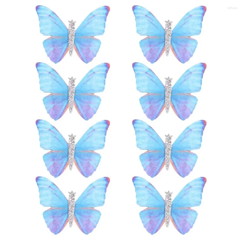 Bandanas 8 Pcs Butterfly Hair Clip Clips For Girls Barrettes Accessories Women Stainless Steel Women's