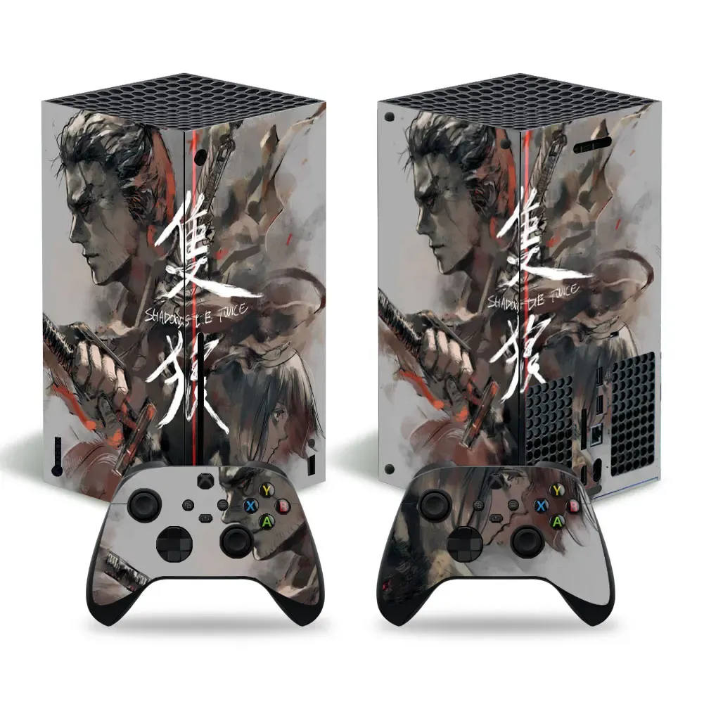 ステッカーSekiro XboxシリーズxスキンステッカーデカールカバーXSXスキンコンソールと2つのコントローラースキンステッカービニールXboxSeriesx