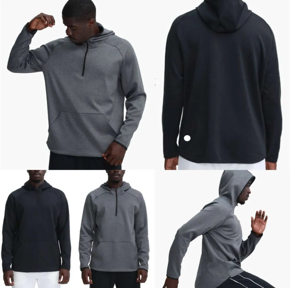 Lu Lu L Outdoor Men Hoodies Lu- 372 Pullover Sports långärmad Yoga Wrokout Outfit Mens Loose Jackets Training Fiess Clothes Designer Fashion Clothing 45366656