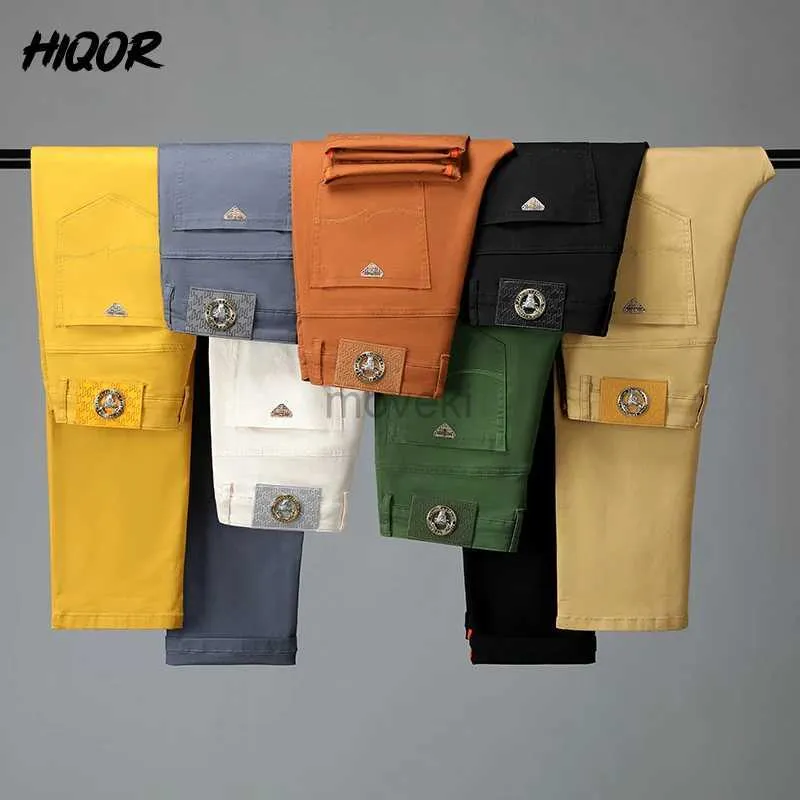 Мужские брюки Hiqor 7 Colors Мужские весенние осень. Повседневные длинные брюки мужские брюки.