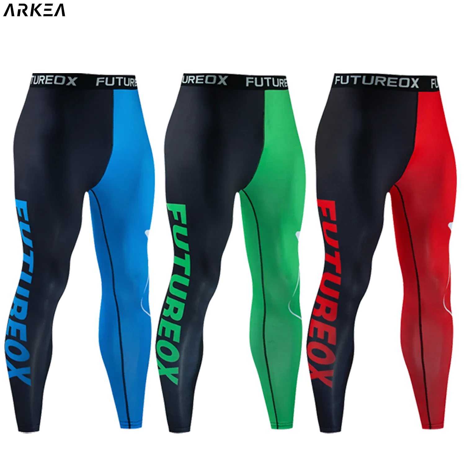 Pantaloni a compressione leggings da uomo fitness collant secchi rapidi uomini che corrono pantaloni sportivi da jogging elasticosi