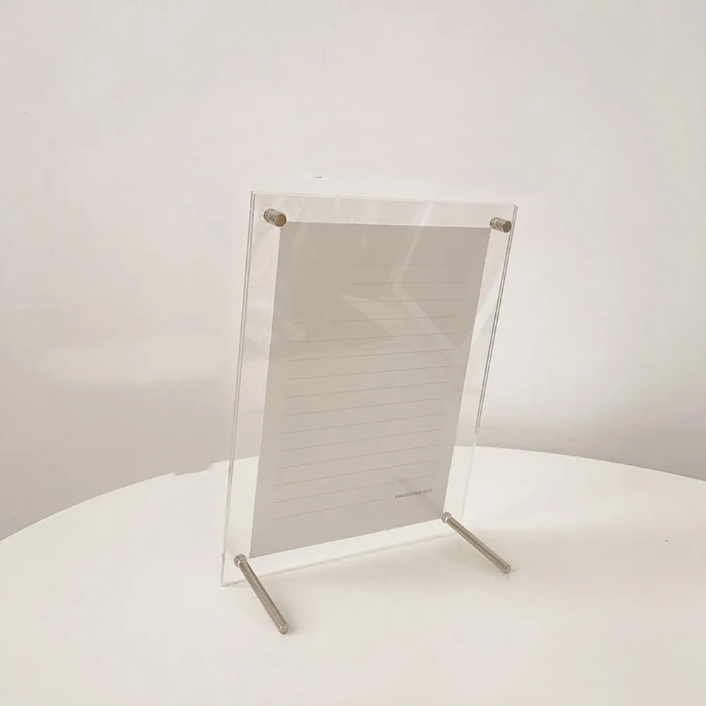 Frames Frame de photo acrylique Transparent Painting Art Table Business Licence Frame de licence Photocard Album de l'album Affiche Affichage Affichage