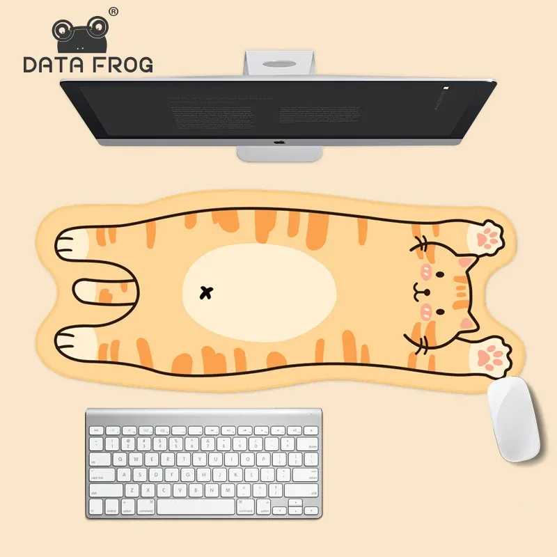 Mouses dados sapo grande grande kawaii mouse pad da mesa de mesa de mesa de mesa de mesa de borracha Mousepad para laptop para PC Acessórios para jogos