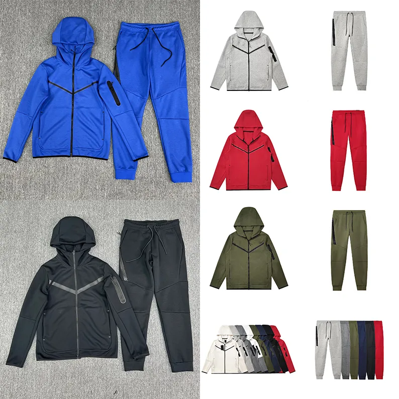 hoodies mode hooded sportkläder full zip jackets byxa tracksuit set sportbyxor herr designer jackor rymd bomull man avslappnad joggar tröjor