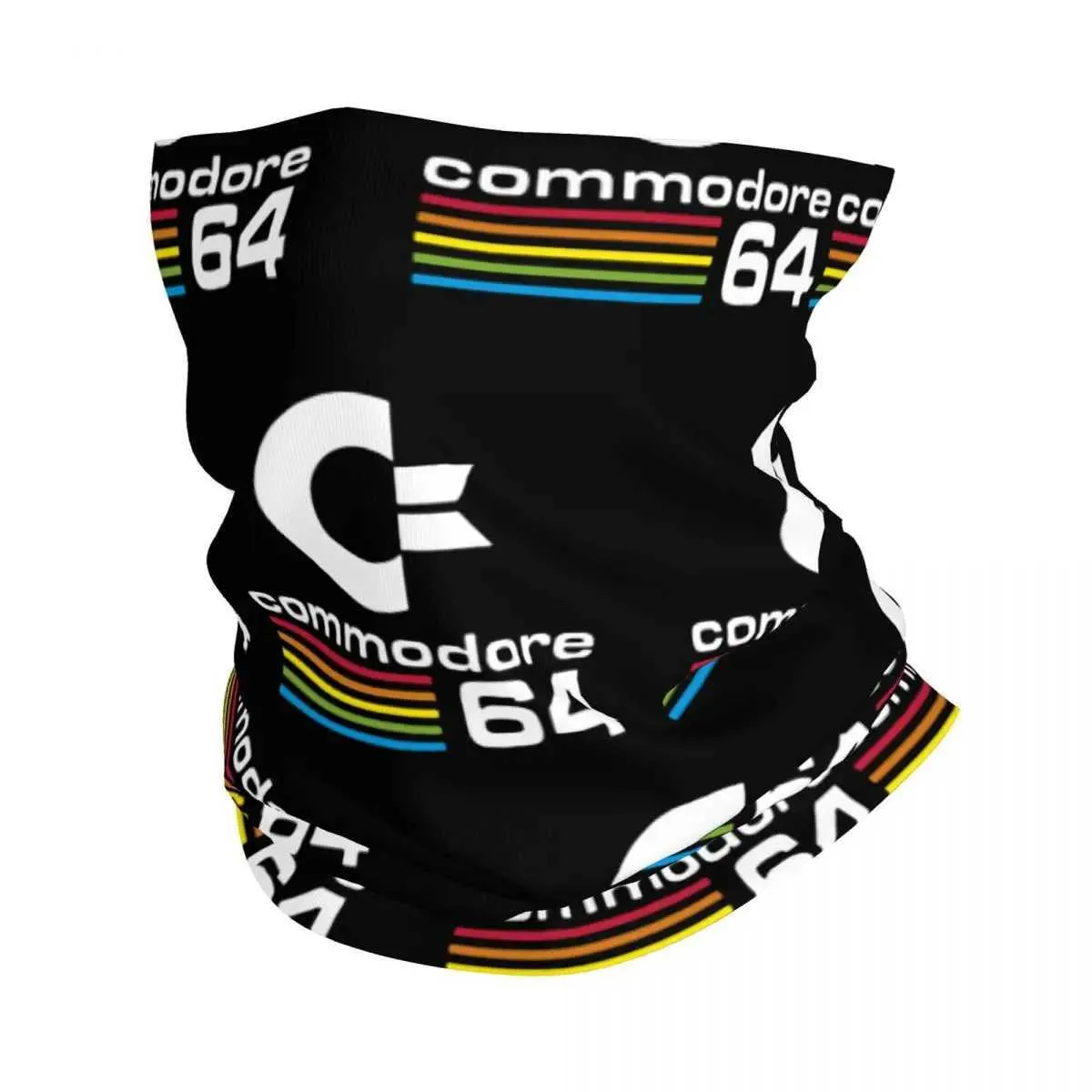 Fashion Face Masks Neck Gaiter Vintage Commodore 64 Computer Bandana Neck Gaiter Imprimé BALACLAVAS EMBRAPEUR CHAUD CHAUD BAND RADIGNE UNISE ADULT BY240425NSE2