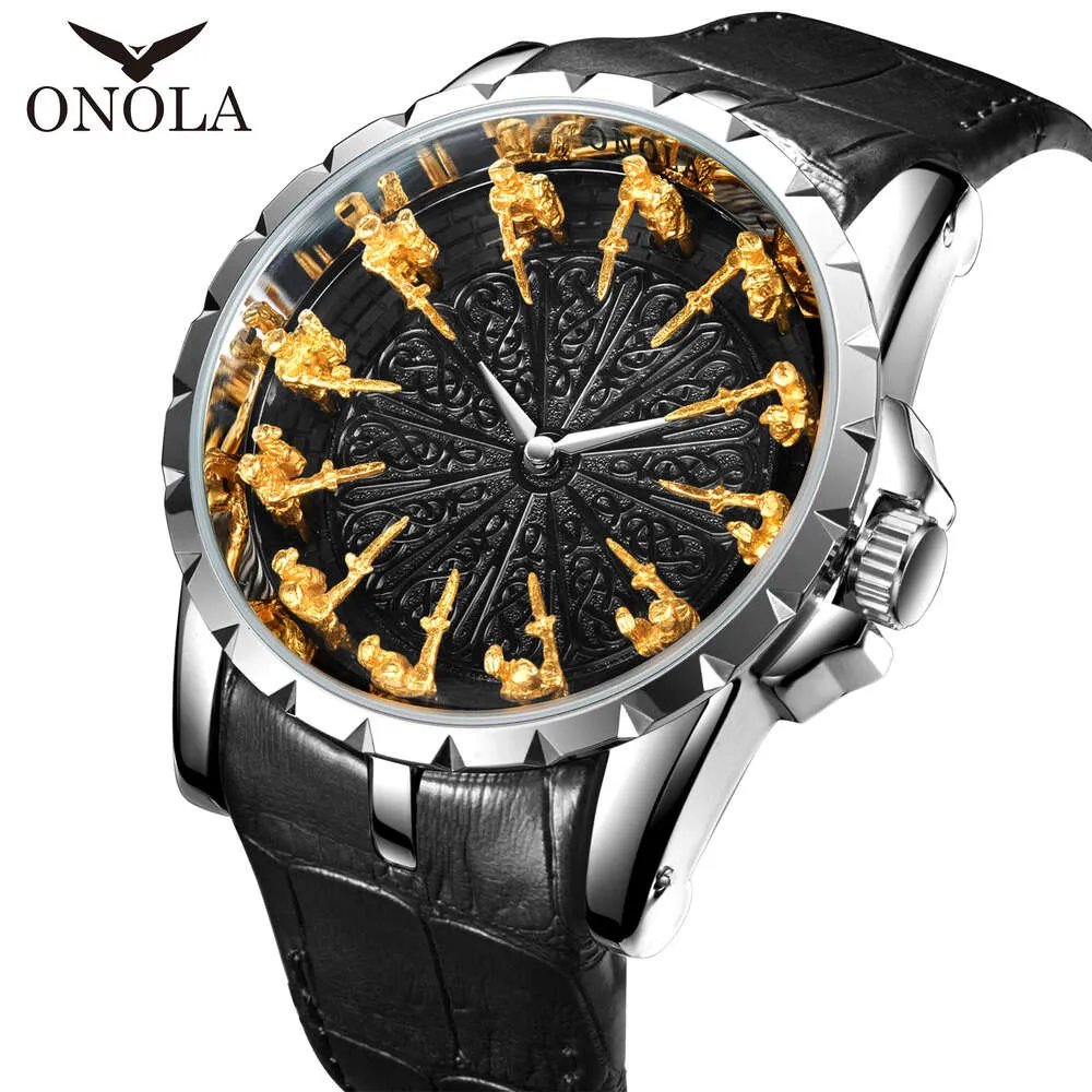 ONOLA Classic Quartz Men's Watch Imperproof, à la mode, personnalisée, tendance et célèbre montre une montre masculine