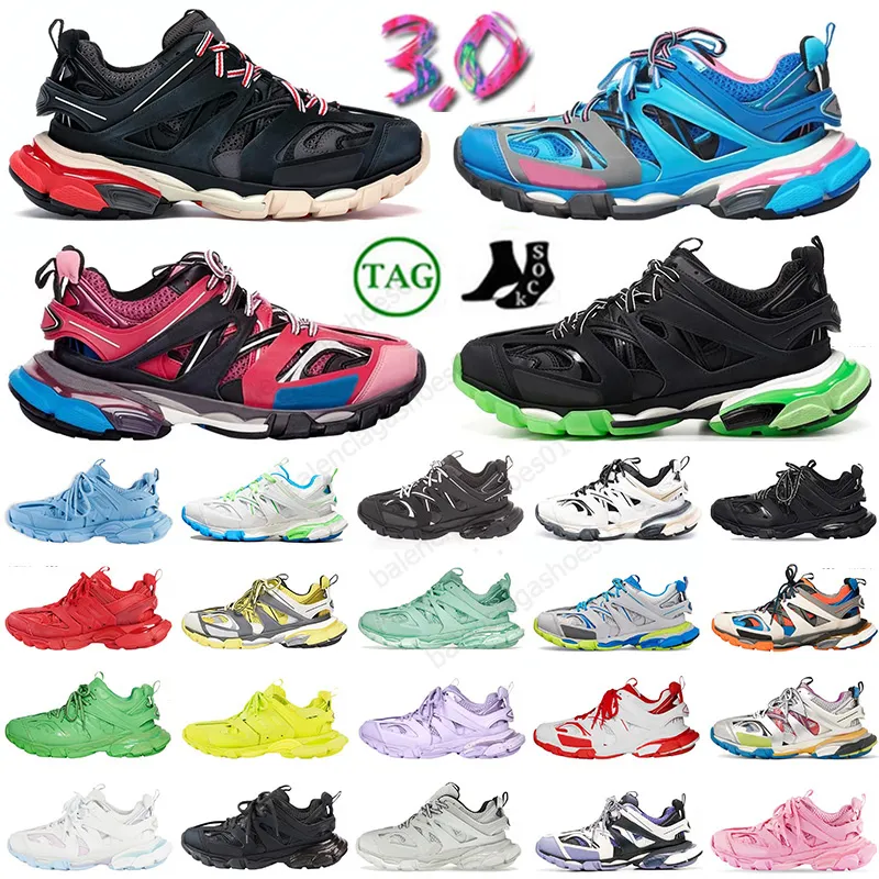 Трек 3 3.0 Дизайнерские обувь треки 3xl носка для обувных платформ кроссовки для кроссовок для женщин женские тренеры Мужские парижские кружевные