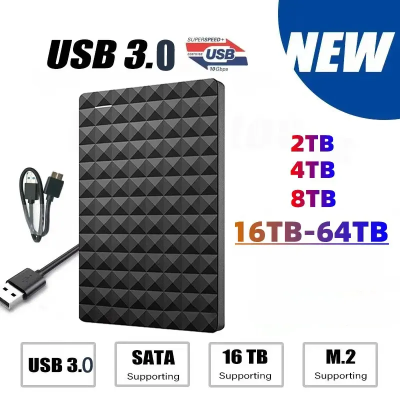 Shaversion Expansion HDD Festplatte 500 GB 1 TB 2TB 4TB USB3.0 externe HDD 2,5 -Zoll -Kapazität externe Festplatte für Computer tragbar