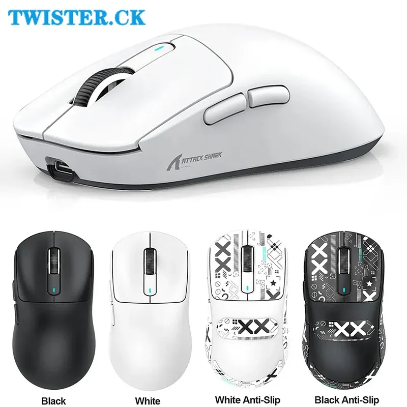 Мыши Новая атака атака x3 Gaming Mouse TRI Режимы подключения 6 Регулируемые DPI Computer Lightweight Game мышей для ноутбука для ноутбука для ПК