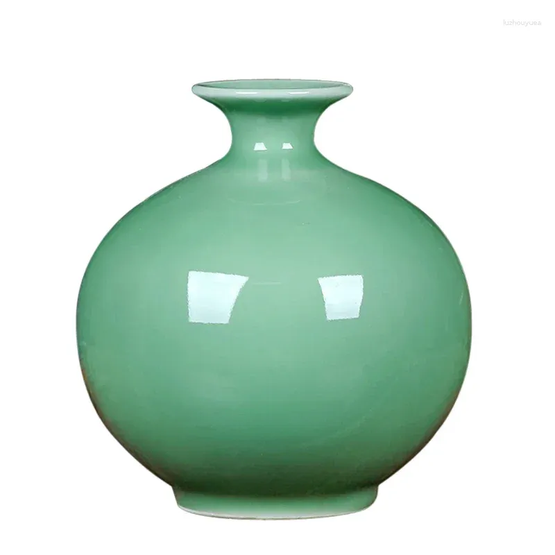 Vases Ceramic Vase Celadon Modern Chinese Style Home Decoration Crafts Living Room