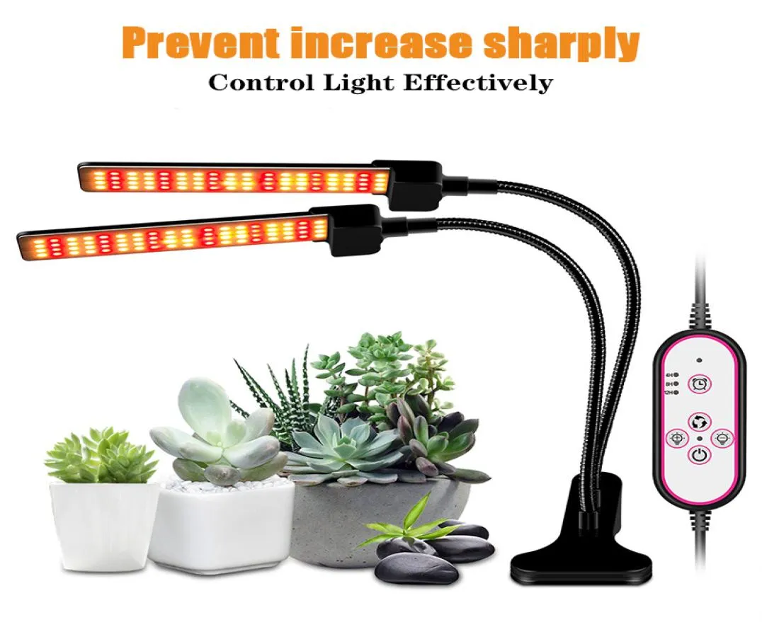 full spectrum LED plant cob lead grow lights clips indoor planting greenhouse lamp seedling raising timing and dimming controlable2897407