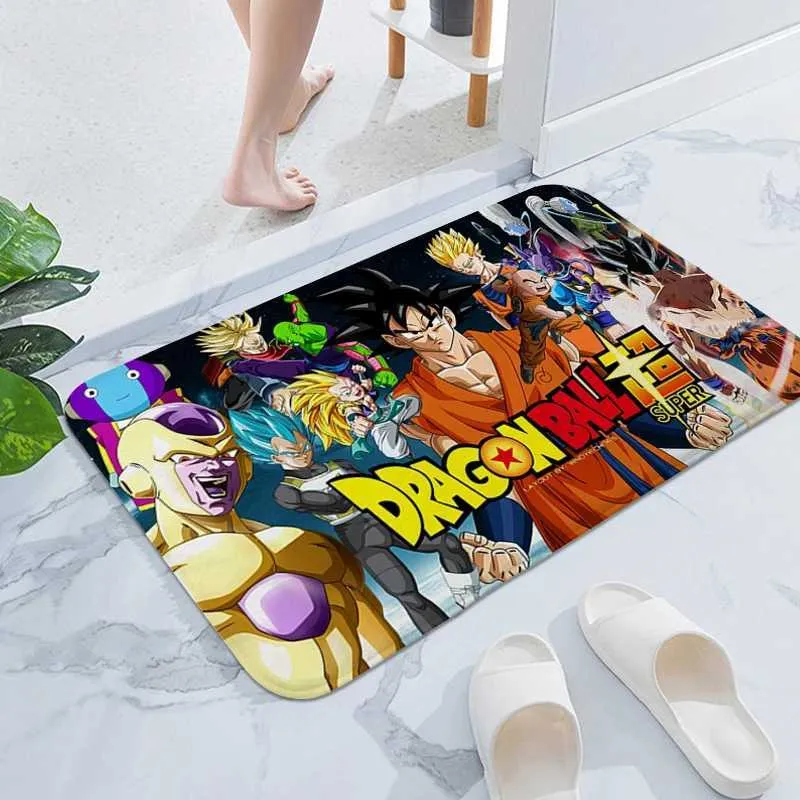 Tappeto tappeto tappeto d-dragon b-balls porta d'ingresso dello zerbino cose utili per tappetini per la casa tapis roulant tapis roulant tappeti tappeto t240422