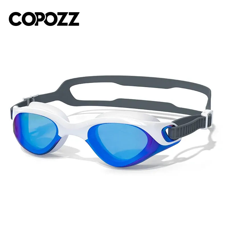 Accessoires copozz professionnel adulte antifog uv protection lens hommes femmes nage de lunettes de nage ajustées étanches à la piscine