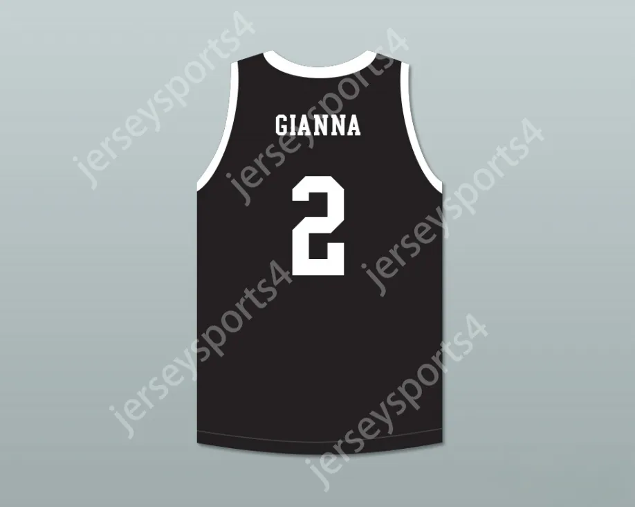 Anpassad alla herrarna för män/barn Gianna 2 Mamba Ballers Black Basketball Jersey Version 2 Top Stitched S-6XL