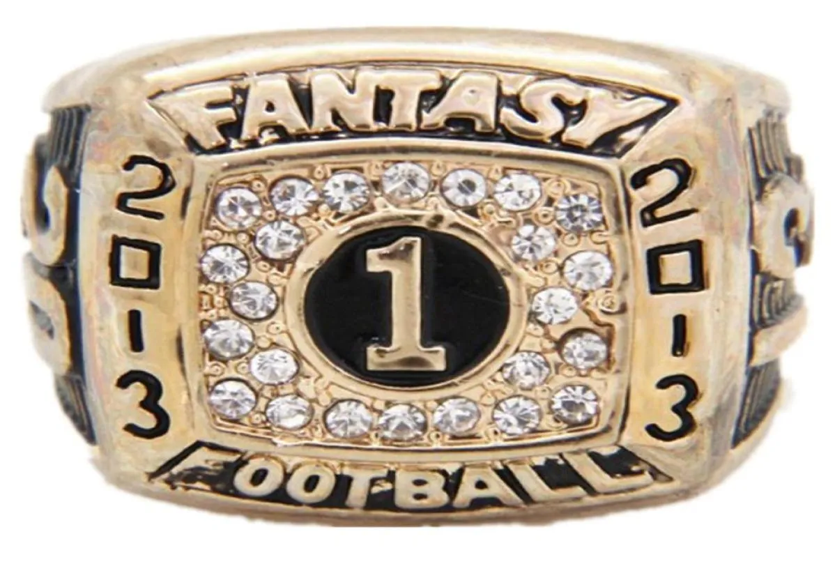 Great Quatity 2013 Fantasy Football League Ring Fans Män kvinnor Gift Ring Size 113119674