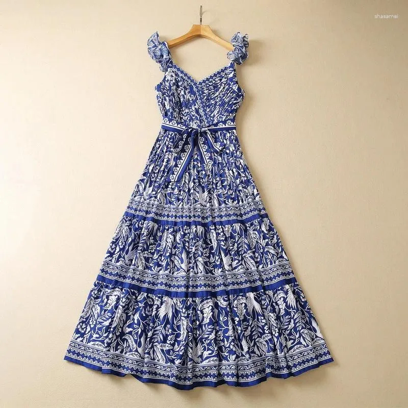 casual cotton a line dress Spring Silk Cotton Dress Casual A-Line Maxi Dress FantasyLinen