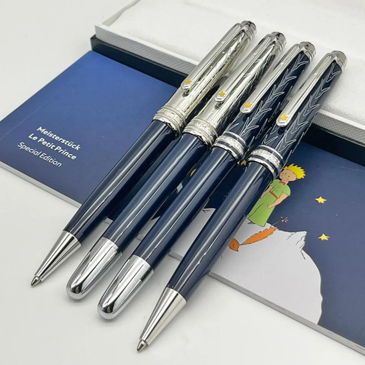 Rollerball Ballpoint Fountain Pen Little Prince 163 Dark Blue Luxury Stationery с серийным №4987719