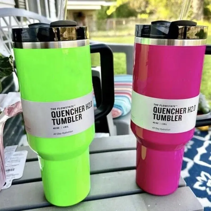 Black Chroma Limited Edition Quencher H2.0 40oz Mugs Cosmo Tumblers Insulated Car Cup