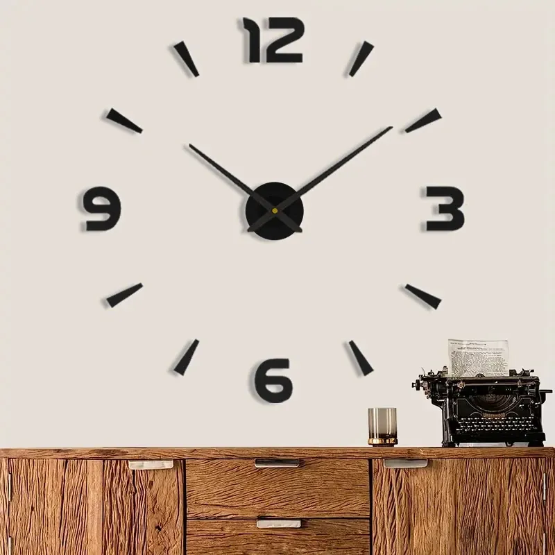 Relógios grandes relógios de parede DID 3D Simples design moderno relógio digital sem moldura relógio grande relógio silencioso relógio de parede decoração de casa sala de estar Bedroo