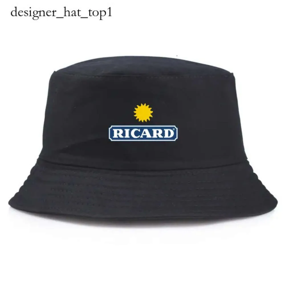 Ricard Bob Fashion Designer Women Man Top Quality Travel Cotton Summer Bucket Hats Teen Outdoor Sport Fishing Hat Sunshade Girl Boy Bucket Hats Panama Hat 7444