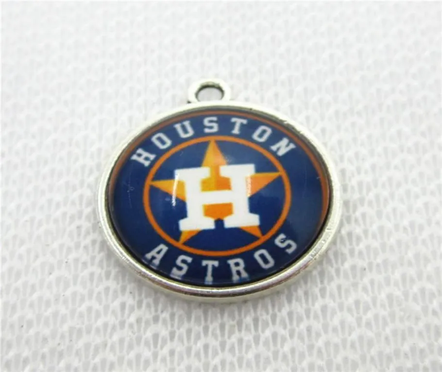 Baseball Houston Dangle Charms Mix Style DIY Pendant Bracelet Necklace Earrings Snap Button Jewelry Accessories1229244