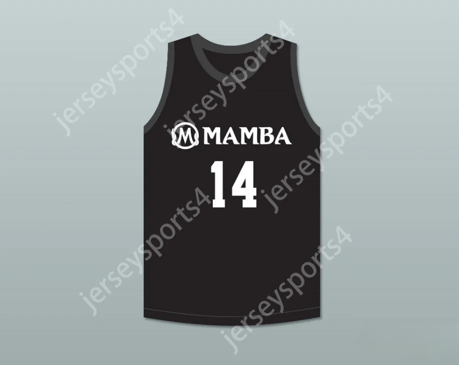 Nome personalizzato Mens Youth/Kids Payton Chester 14 Mamba Ballers Black Basketball Jersey Top Top S-6xl Cucite
