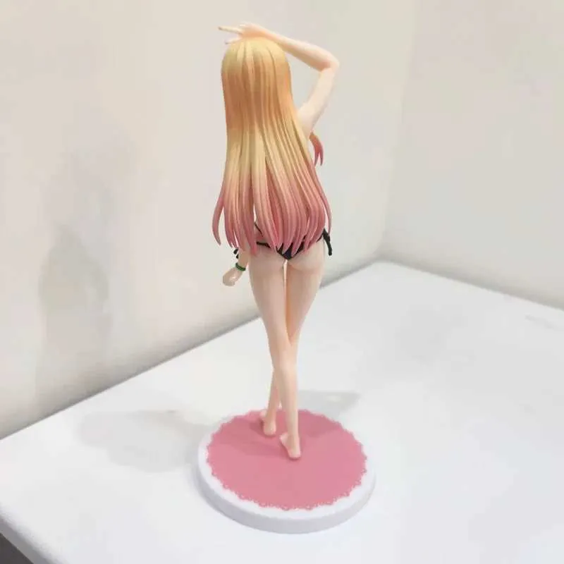 Action Toy Figures 23Cm Sono Bisque Doll Wa Koi Wo Suru Anime Figura Kitagawa Marin Bikini in stile PVC Action figure Collezione adulti Collezione Modello Doll Toys Y240425BHP3