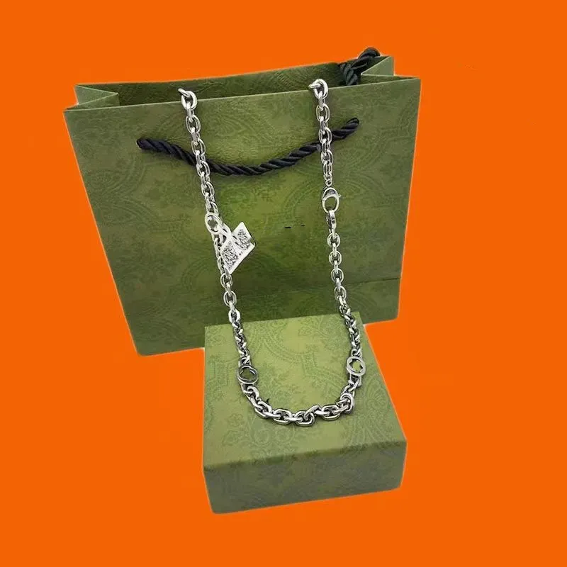Luxe ontworpen 925 Sterling Silver Cubaanse ketting Ketting Hoogwaardige G Jewelry Fashion Necklace is het voorkeursmodeaccessoires Huwelijksgeschenk