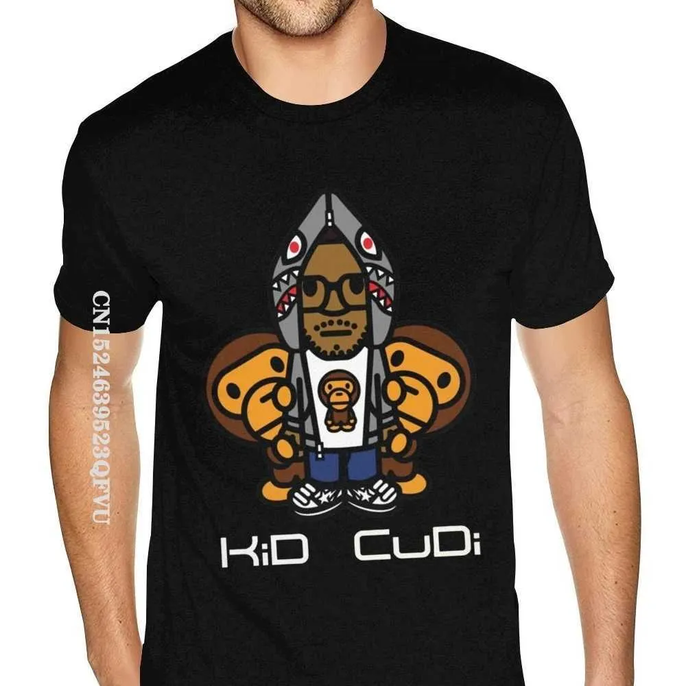 T-shirt maschile per le magliette personalizzate Kid Cudi T Men Thirts in stile Inghilter