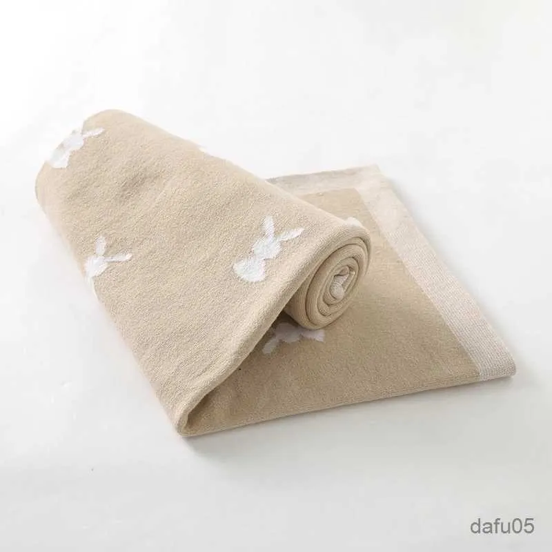 Mantas Badrones de mantas para bebés recién nacidos Conejo de Pascua para niños Biños Biños Cotton Mes de algodón envoltorio Camiseta Caminada de cama para dormir 100*80 cm