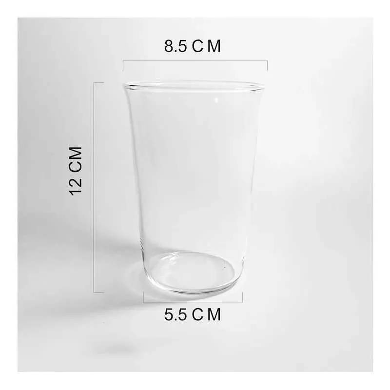 Tumblers Large-capacity Transparent Glass Simple Hot And Cold Coffee Drinking Cup Suitable For Kitchen Office H240425