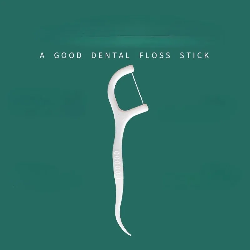 100st Ultra Thin Thin Dental Floss plockar Tandpetare med trådar rena mellan tänder Rengöring Oral Hygiene Dental Flossser påsatt