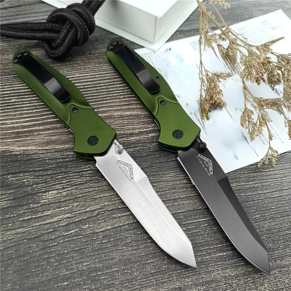 BM 940 Osborne D2 Steel Blade Aluminum Handle Folding Pocket Knife Self Defense Camping EDC Tools Tactical Military Combat Knife