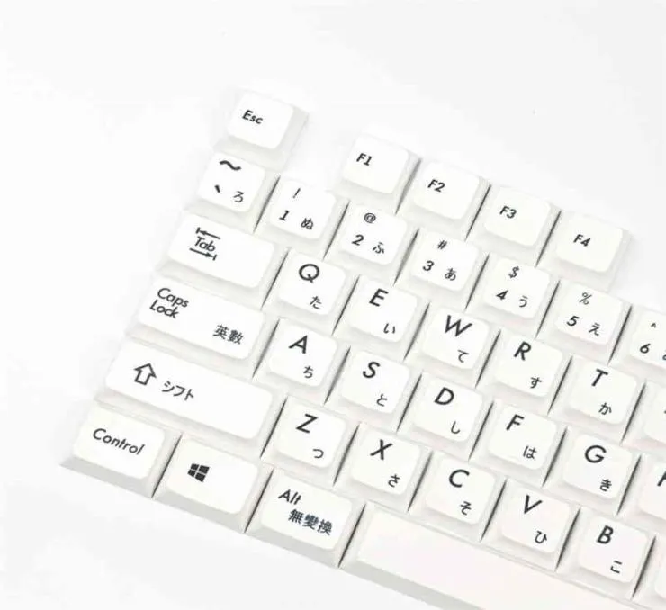 Keycaps japonais XDA Profil Keycap PBT colorant sublimé 175U 2U Clés pour le clavier mécanique 60 61 64 84 96 87 104 108 2106104700617